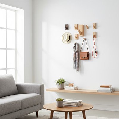 Porte manteau bois